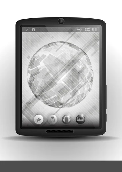 Tablet PC y teléfono móvil . — Vector de stock