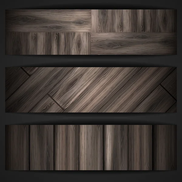 Bandiera texture in legno . — Vettoriale Stock
