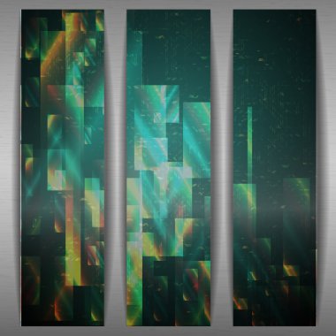 Soyut geometrik pankart.