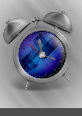 metal klasik tarzı çalar saat.