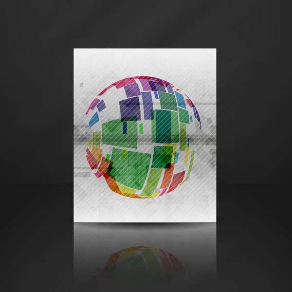 Design colorato del globo . — Vettoriale Stock