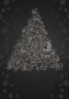 El yapımı Noel seti.