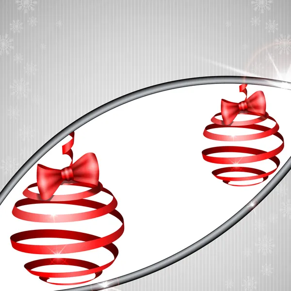 Ruban de Noël noeud . — Image vectorielle