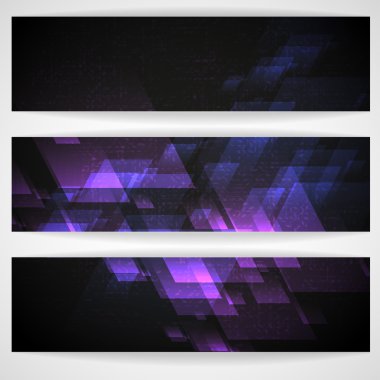 Soyut geometrik şekiller.