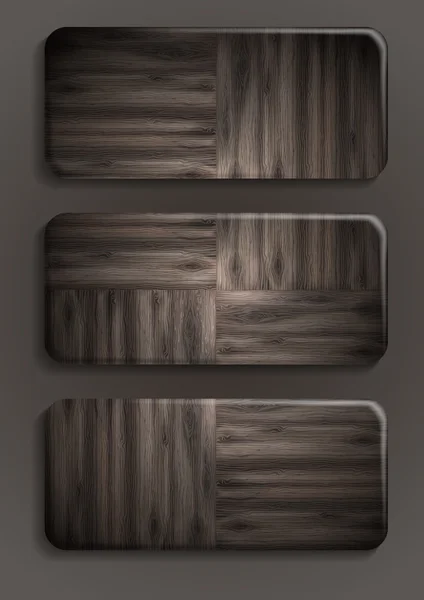 Houten textuur banner. — Stockvector