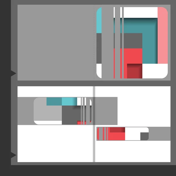 小册子模板设计. — 图库矢量图片