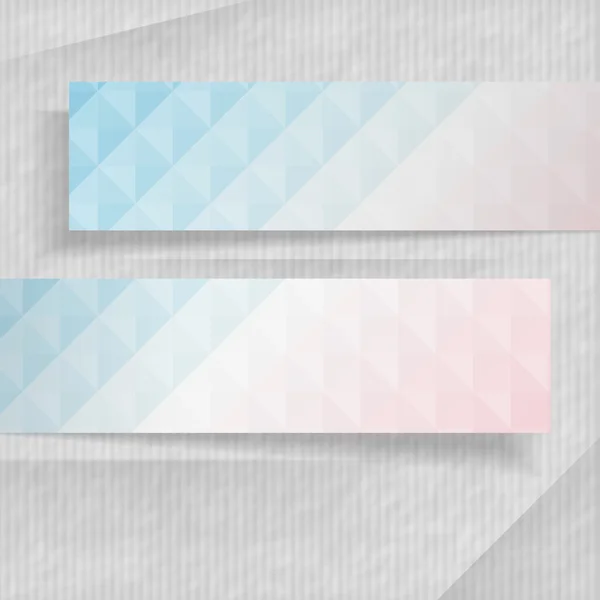 Abstracte banners met plaats voor uw tekst. — Stockvector