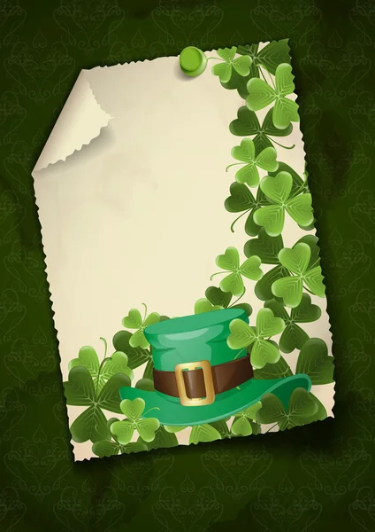 St. Patrick 's dag achtergrond — Stockvector