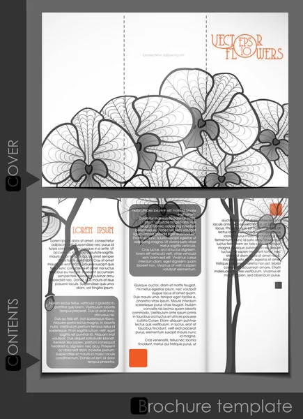 Diseño de plantilla de folleto. — Archivo Imágenes Vectoriales