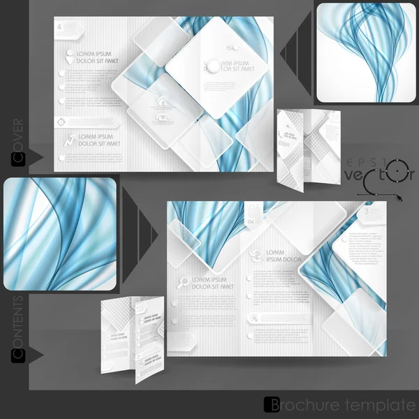 Business Brochure Template Design — Stock Vector