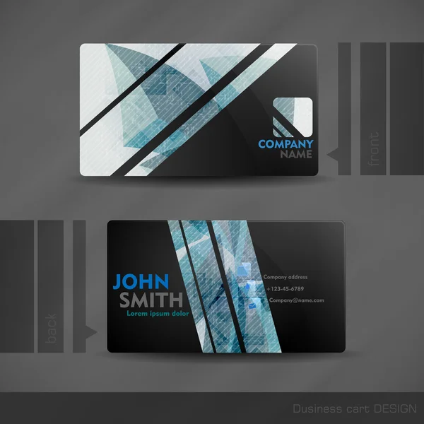 Business Card Design. — Stock Vector