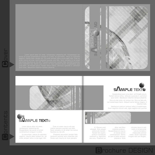 Brochure template ontwerp. — Stockvector