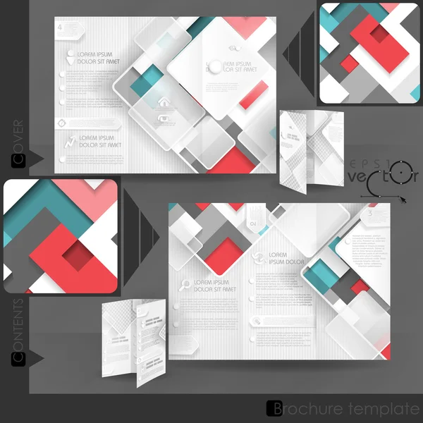 Business Brochure Template Design — Stock Vector