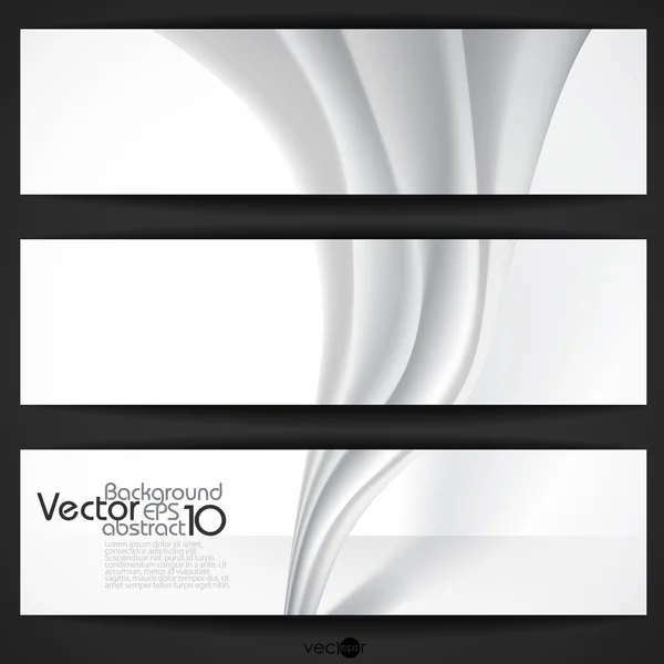 Abstract Gray Wavy Background. — Stock Vector