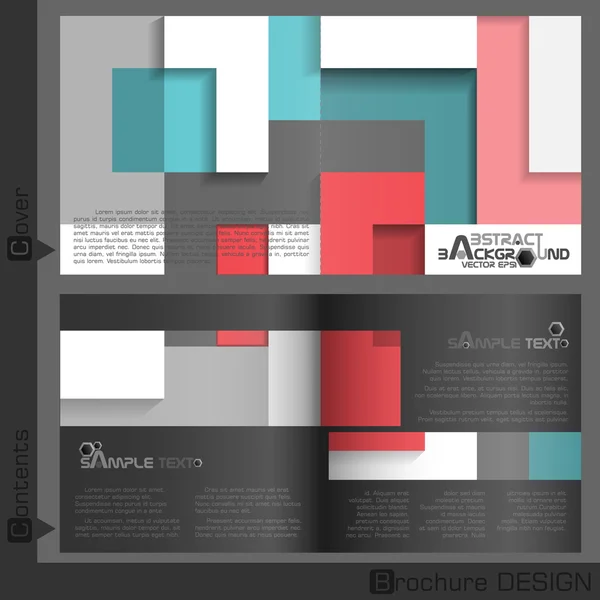 Brochure Template Design. — Stock Vector