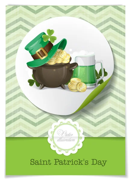 St. Patrick's Day Background — Stock Vector