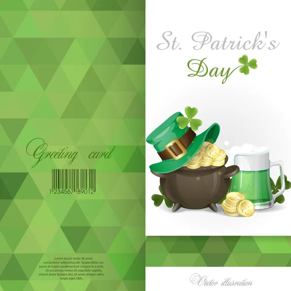 St. Patrick dag bakgrund — Stock vektor