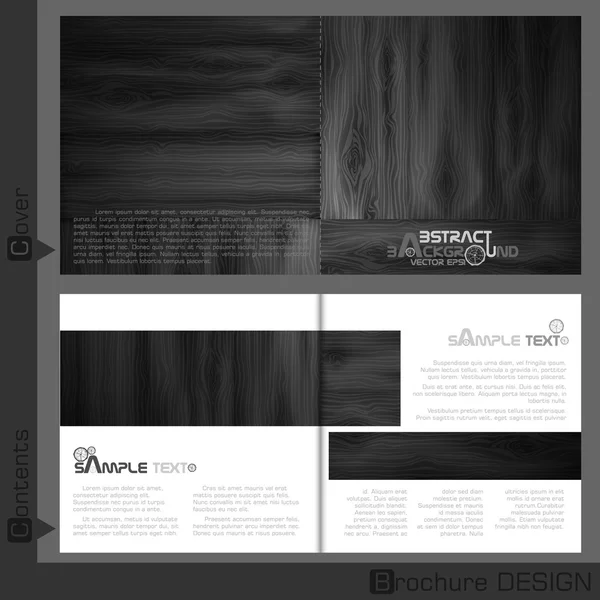 Brochure template ontwerp. — Stockvector