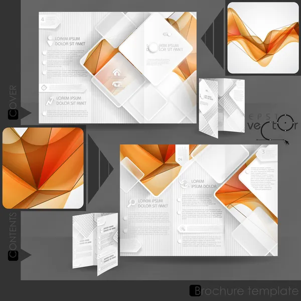 Business Brochure Template Design — Stock Vector