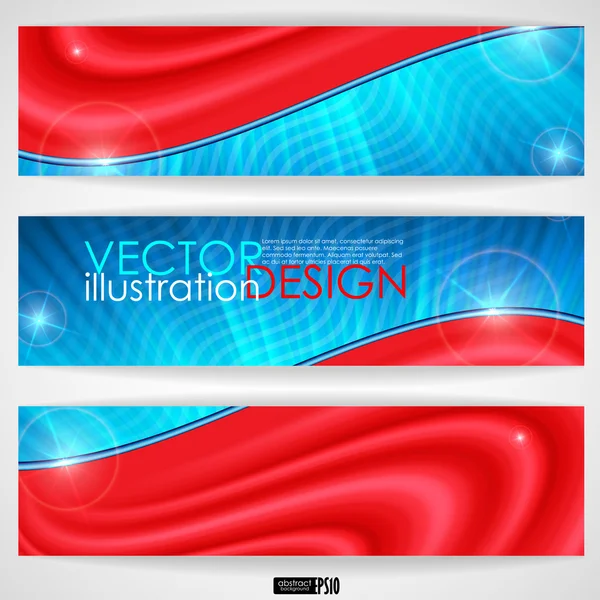 Banner penuh warna abstrak - Stok Vektor