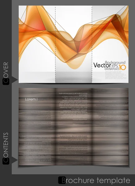 Brochure Template Design. — Stock Vector