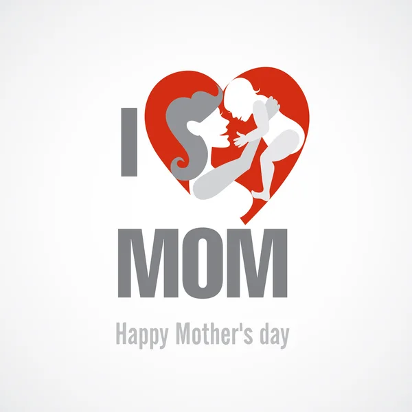 Feliz Día de la Madre . — Vector de stock