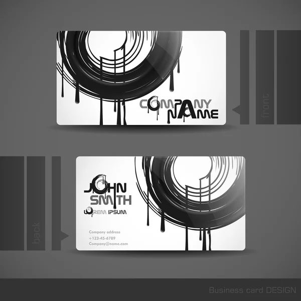 Business Card Design — Stock Vector