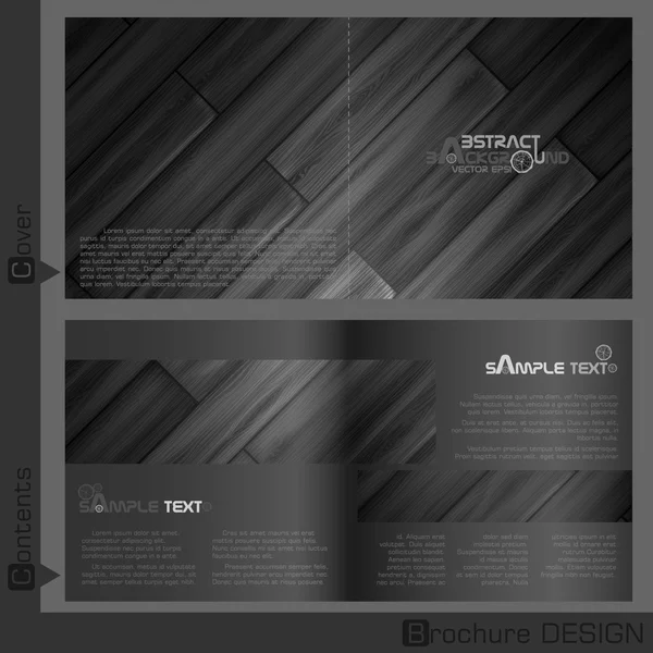 Brochure template ontwerp. — Stockvector