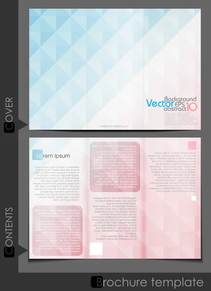Diseño de plantilla de folleto. — Vector de stock
