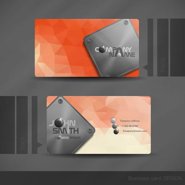 Business Card Design. — Stock Vector
