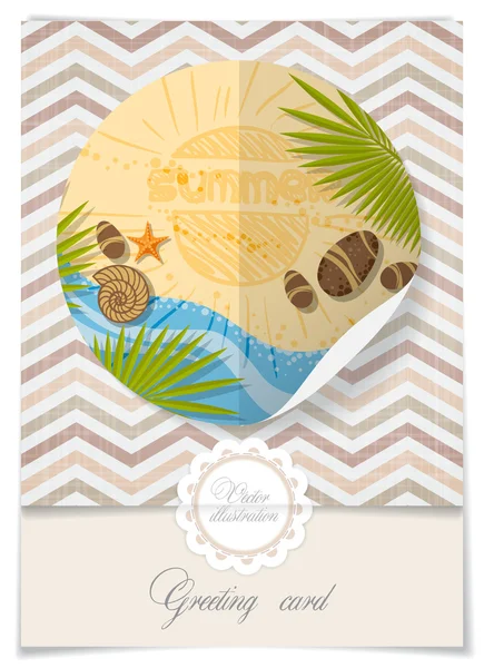 Diseño de tarjetas de felicitación, plantilla — Vector de stock