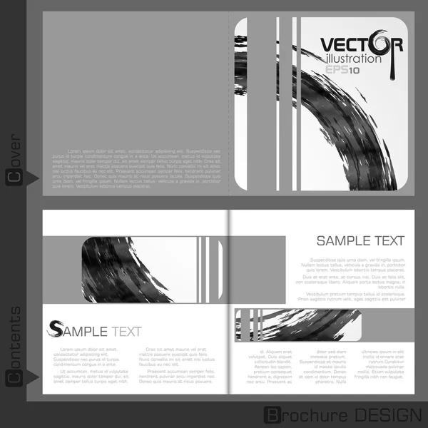Diseño de plantilla de folleto. — Archivo Imágenes Vectoriales