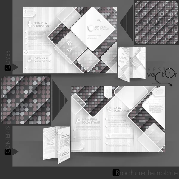 Diseño de plantilla de folleto de negocio — Archivo Imágenes Vectoriales