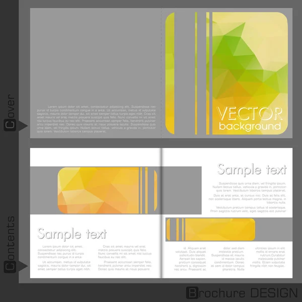 Brochure Template Design. — Stock Vector