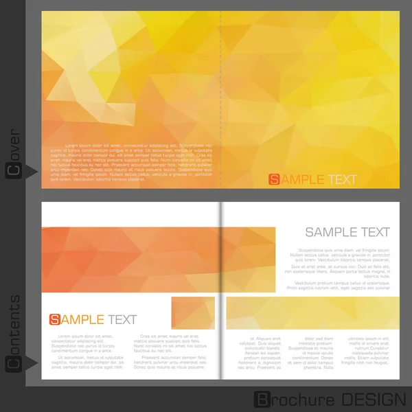 Brochure template ontwerp. — Stockvector