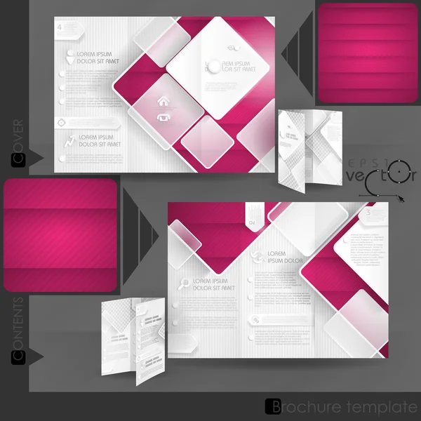 Business Brochure Template Design — Stock Vector