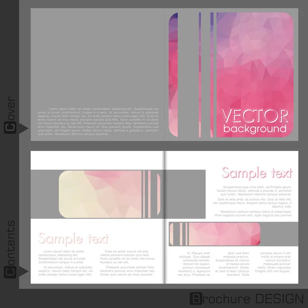 Brochure Template Design. — Stock Vector