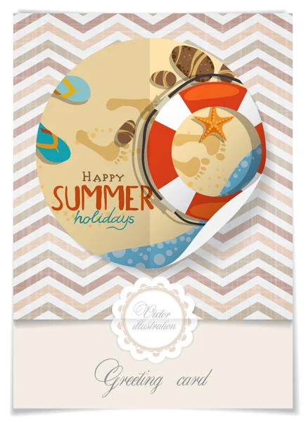 Diseño de tarjetas de felicitación, plantilla — Vector de stock