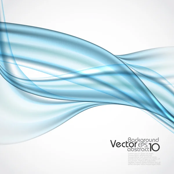Abstract Blue Wavy Background — Stock Vector