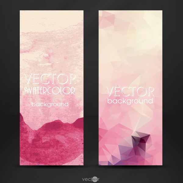 Färgglad abstrakt banner — Stock vektor