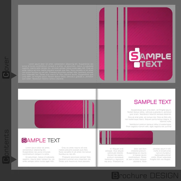 Brochure Template Design. — Stock Vector