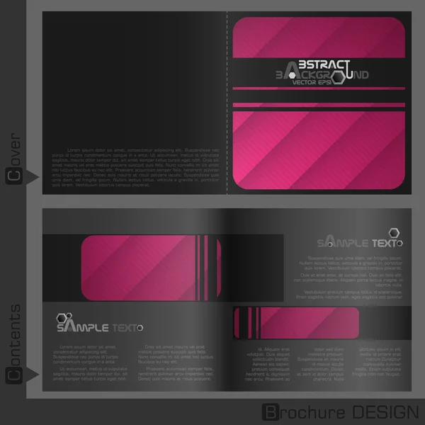 Brochure template ontwerp. — Stockvector