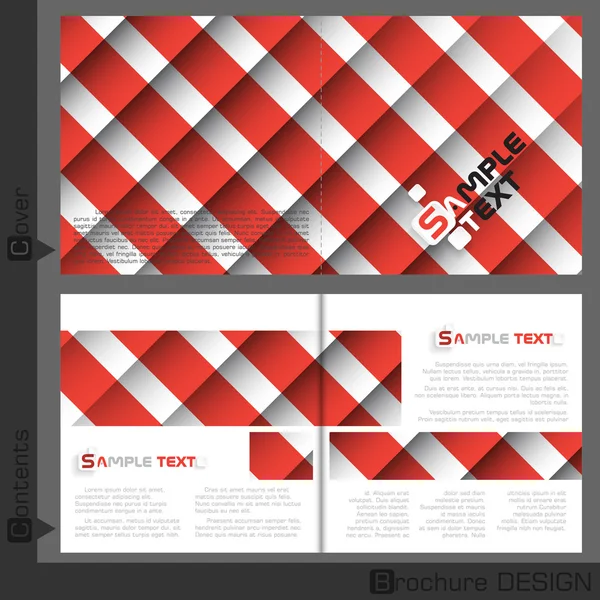 Brochure Template Design. — Stock Vector