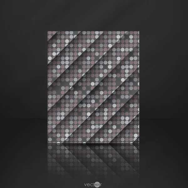Modèle de tuiles Gquare gris sans couture — Image vectorielle