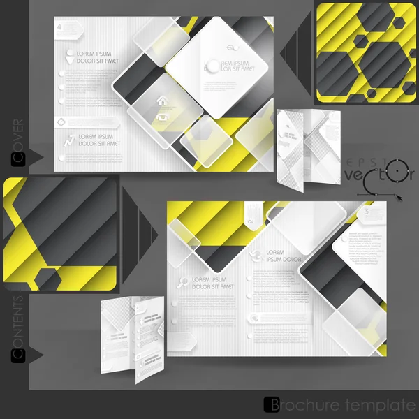 Business Brochure Template Design — Stock Vector