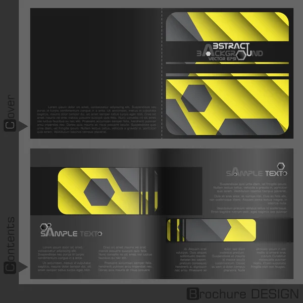 Brochure template ontwerp. — Stockvector