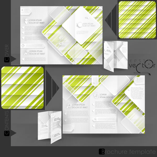 Diseño de plantilla de folleto de negocio — Vector de stock