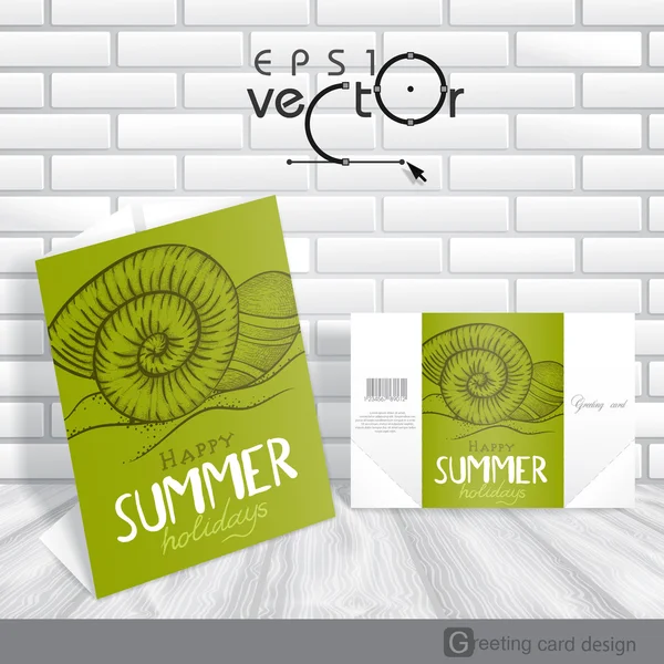 Diseño de tarjetas de felicitación, plantilla — Vector de stock