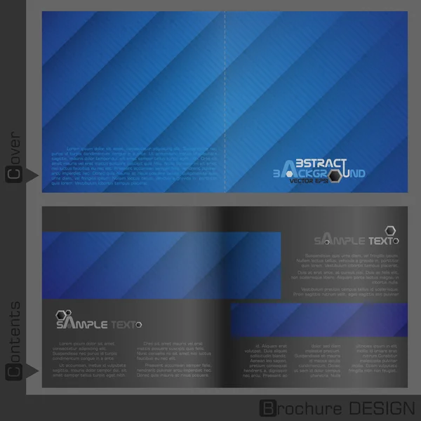 Brochure template ontwerp. — Stockvector