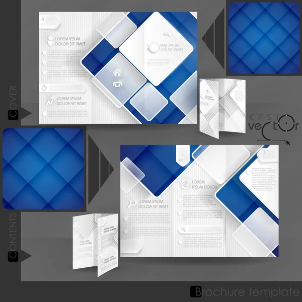 商业小册子模板设计 — 图库矢量图片